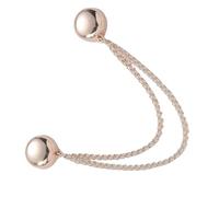Clips de vêtements magnétiques - Bouton métallique pour Maintien sécurisé, Style Facile avec Fonction réglable, Accessoire de Mode pour la Taille de Manche d'écharpe Hijab, d'argent, Pack Port