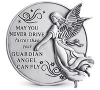 Clips de visire d'ange gardien pour voitures, lit que vous ne conduisiez jamais plus vite que votre ange gardien PEUT voler, cadeaux pour nouvea