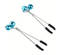 Clips décoratifs bleus, clips utilisés à des fins décoratives