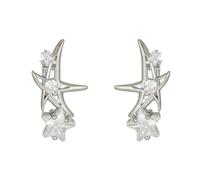 Clips d'écouteurs scintillants en forme d'étoile de lune, oxyde de zirconium clouté en cristal, accessoires faciles à installer pour décorations, breloques d'écouteurs lunes et étoiles pour FreeClip