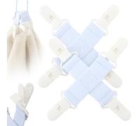 Clips démêlants pour draps de lit - Empêche les nœuds et les torsions dans la machine à laver/sèche-linge - Réduit les plis, économise du temps - Fonctionne pour les draps plats/housses, nappes - Ne