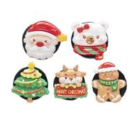 Clips Désodorisants De Noël Pour Aérateur Voiture 5 Pièces, diffuseur Noël | Pince Parfumée Grille Aération Véhicule Pour camion tableau de bord accessoires intérieurs trajet