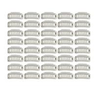 Clips d'extension de Cheveux pour les Femmes, Clips d'extension de Cheveux à Peigne à Bouffée, Acier Inoxydable 1,3 Pouces U Clips de Perruque de Forme 40pcs 9 Dents pour les