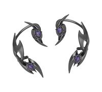 Clips d'oreille style punk élégants - Accessoires mécaniques - Bijoux gothiques pour concerts et fêtes - Boucles d'oreilles à clip tendance, One Size, Comme décrit, Comme décrit.