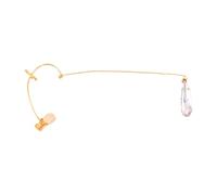 Clips d'oreilles en forme de goutte avec strass robustes confortables pour une utilisation longue durée. Boucles d'oreilles pendantes en cuivre robuste, One Size, Comme décrit, Comme décrit.