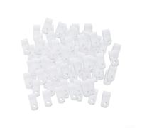 Clips empilables en plastique pour couvercles de cocottes Blanc 21 x 9,5 mm | Design empilable efficace, économise de l'espace dans l'armoire, affichage sécurisé, empêche le couvercle de glisser