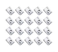 Clips en métal plaqué zinc - Écrous en U - Écrous de cheminée pour fixation de panneaux M5 M6 M8 - Matériel de montage industriel ()