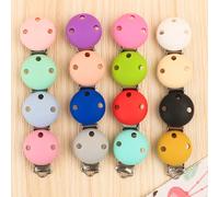 Clips en silicone de forme ronde pour bébé, attache-sucette bricolage, bijoux de direction, artisanat en vrac, vente en gros, 10 pièces, 20 pièces, 50 pièces, 30mm, 35mm 35MM marble white