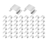 Clips en verre à effet de serre - Clips de vitrage en acier inoxydable | de jardin 50x en forme de g | Accessoires réutilisables Attache des connecteurs Porte-connecteurs pour les centrales