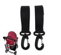 Clips et crochets pour poussette, clips rotatifs à 360 degrés pour sac de poussette | Sac à main pour maman, grand crochet de suspension pour poussette