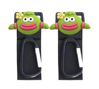 Clips et crochets pour poussette, mousqueton pour poussette | 2X cintre de vélo avec verrou de sécurité | Serrure de sangle robuste, accessoires pratiques de sangles de poussette pour caddies de faute