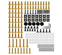 Clips Fixation Kit De Boulons Carénage Moto Pour Pour CB750F Pour CB900F Pour CB919 Assortiment Vis, Rondelles Et Écrous Pour Le Montage Vis Écrous Carénage Moto(Or)