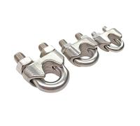 Clips for câbles métalliques en acier inoxydable 304, en forme de U, pince M2 for câble en acier de 2mm d'épaisseur M4 M5 M6 M8(M4 5pcs)