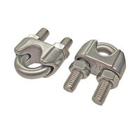 Clips for câbles métalliques en acier inoxydable 304, en forme de U, pince M2 for câble en acier de 2mm d'épaisseur M4 M5 M6 M8(M8 2pcs)