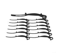 Clips Gouttière Plastique ABS Résistant UV Intempéries | Anti-bouchon efficace, évacuation eau optimale, plastique noir discret, 50 pièces, toit résidentiel