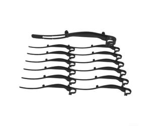 Clips Gouttière Plastique ABS Résistant UV Intempéries | Anti-bouchon efficace, évacuation eau optimale, plastique noir discret, 50 pièces, toit résidentiel