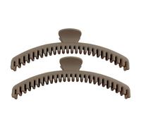 Clips griffes pour cheveux, clips griffes, 2 pièces pinces à cheveux portables givrés, épingles à cheveux bananes non slip, grandes barres, broches fines, forte prise pour femmes et filles
