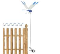 Clips libellules - Décoration de pelouse - Piquets pour parterres de fleurs et pelouses, pour jardiniers, chemins, pelouse, cour, balcon, parterre, aménagement paysager, terrasse, poteau