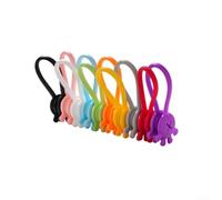 Clips magnétiques de gestion de câbles pour écouteurs et cordons USB réutilisables pour gérer l'encombrement des câbles au bureau et à la maison (A)