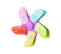 Clips Magnétiques Pour Chips - 5 Pièces Décoratives Réutilisables Minuterie Moulin À Vent,Serre-Sachet Alimentaire | Pour Bureau Maison Réfrigérateur Garde-Manger Tableau Blanc Photos Loisirs Créatifs