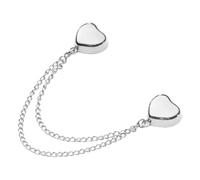 Clips magnétiques pour manches de chemise, aimants avec clip pour boutons - Boucle de clip de chemise multifonction en forme de coeur - Clip de chaîne pour femmes Boucle de fixation multifu