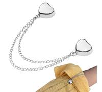 Clips magnétiques pour Manches de Chemise, aimants pour Boutons - Boucle à Clip pour Chemise Multifonction en Forme de cœur,Clips de chaîne de pour Femmes, Hauts avec Boucle de