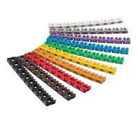 Clips Marqueurs de Câble - GOOBAY - Digits 0-9 - 10 x 10 Couleurs - Pour Câbles 4mm - Pack de 100