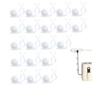 Clips muraux pour plantes, 20 pièces, clips muraux invisibles pour vigne végétale, crochets adhésifs transparents auto-forts pour intérieur et extérieur, treillis, jardin, vigne transparente