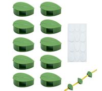 Clips muraux pour , structures de support réutilisables, cages | Lot de 10 clips invisibles pour plantes grimpantes pour l'intérieur et l'extérieur, fenêtre, balustrade, plantes en pot