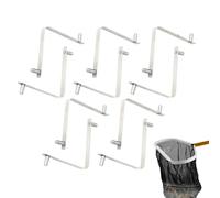 Clips papillon en V en acier inoxydable pour piscine | Pince d'entretien pour poteau télescopique, râteau, écumoire, mur, jardin, terrasse, cour