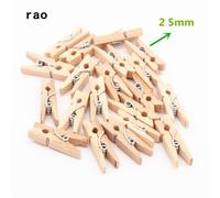 Clips Photo En Bois, 25mm 35mm 45mm 60mm 72mm, Pinces Décoratives Artisanales Pour Bureau Et École, Fabriqué En Chine