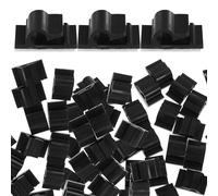 Clips Pièces Noirs Auto-adhésifs Gestion de Câbles Pa66 50