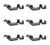 Clips Pivotants W10082853 pour Lave-vaisselle pour kenmore - 6 Gris Résistant Chaleur Support de Panier Inférieur et Supérieur