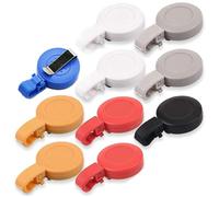 Clips porte-badge rétractables, Lot de 10 pièces, for bobine d'identification d'infirmière avec pince crocodile, Porta Credencial Hombre Pour Porte-Carte, Porte-Badge