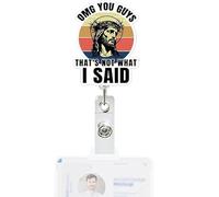 Clips pour badges nominatifs rétractables - Bobine de carte d'infirmière et d'étudiant, support d'identification de dessin animé | Fonction de mécanisme rétractable lisse, avantage pratique sur le lie