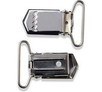 Clips pour bretelles à coudre Prym 18mm - Lot de 2 - Argenté Argenté 18 mm