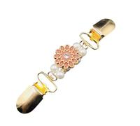 Clips pour châles et cardigans 2 pièces magnifique Cardigan à Clip for femmes, pull, châle, écharpe, Mini ceinture en cristal for robe, chemisier, fermeture à rechute for vestes(Flower)