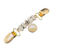 Clips pour châles et cardigans 2 pièces magnifique Cardigan à Clip for femmes, pull, châle, écharpe, Mini ceinture en cristal for robe, chemisier, fermeture à rechute for vestes(Crown)