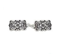 Clips pour châles et cardigans Boucle de cape rétro, Clip de collier, écharpe en soie, boucle de châle, broche fixe de taille for femmes, Clip de ceinture, strass, fermoir de pull, bijoux, 4 pièces(D)