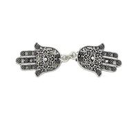 Clips pour châles et cardigans Boucle de cape rétro, Clip de collier, écharpe en soie, boucle de châle, broche fixe de taille for femmes, Clip de ceinture, strass, fermoir de pull, bijoux, 4 pièces(C)