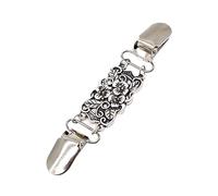 Clips pour châles et cardigans Cardigan Vest Clip Sweater Shawl Brooch Scarf Buckle Fastener For Clothes Haberdashery Sewing Decor(Style 2)
