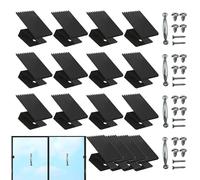 Clips pour Fenêtres à Planches,Attache Fixe Réutilisable Renforcée - Attaches Réutilisables pour Fenêtres Antitempête,pour Dortoir Appartement Location Cuisine Entreprises Habitation Hôtel Salle de