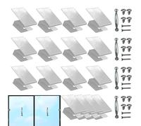 Clips pour Fenêtres à Planches,Fixation Résistante et Réutilisable - Attaches Réutilisables pour Fenêtres Antitempête - pour Dortoir Appartement Location Cuisine Entreprises Habitation Hôtel Salle de