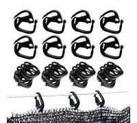 Clips pour Filet d'ombrage - 100 Pièces Fixations Bâche - Pinces Fixation Filet Jardin,Arrière-Cour, Balcon, Ferme, Verger, Serre, Patio, Jardin et Extérieur