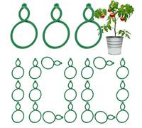 Clips pour grimpantes - Pinces de fixation universelles flexibles pour vignes de tomates - Lot de 100 supports de de jardin - Pour raisins, fruits, pour l'intérieur et l'extérieur
