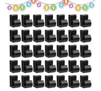 Clips pour Guirlandes Lumineuses 35 pinces à lanterne de pergola sans | Pinces à Câble 3-8 mm et Corde de Guirlandes Gazebo corde, fil, câble, décor maison, mur, bureau,