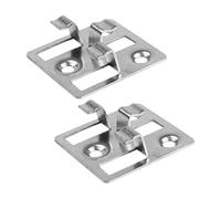 Clips pour lames de terrasse WPC, 100 pièces, clips de terrasse en acier inoxydable, fixation de terrasse, clips en acier, espaceurs cachés pour lames de terrasse WPC BPC (argent, fente 3 mm de