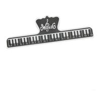 Clips pour partitions de musique pour une pratique efficace - Supports robustes pour garder ouvert (noir)