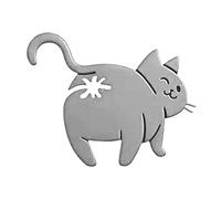 Clips pour sacs à collation - Solution d'étanchéité ludique pour le stockage des aliments avec fermoir réutilisable | La structure en fer offre une fermeture ferme, conception de chat amusante pour la