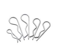 Clips R en acier inoxydable, Attelage fendu en acier inoxydable 304 M1 M2 M3 M4 M5 M6 M7 M8 BR, à ressort, for la réparation de remorques de voitures(304 Stainless Steel,M2 x 50mm (20pcs))